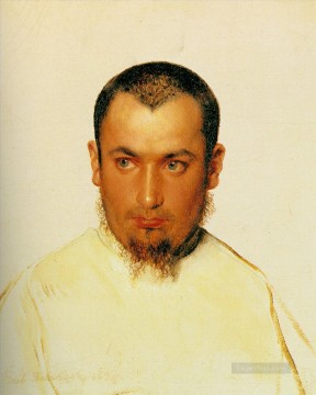 Cabeza de un monje camoldino 1834 Hippolyte Delaroche Pinturas al óleo
